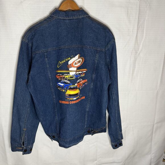 A&W Restraunt Las Vegas Convention 1996 Denim Jacket Brittania Outerwear RARE - Picture 12 of 12